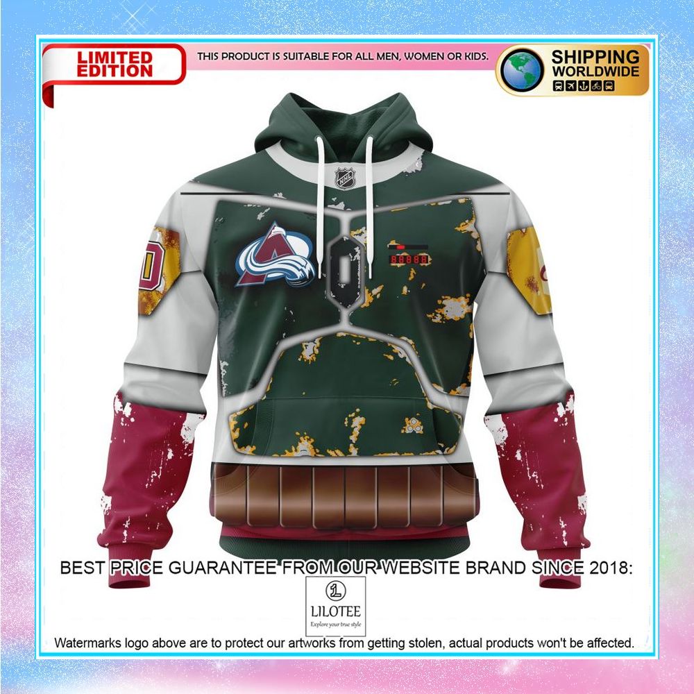 personalized nhl colorado avalanche x boba fetts armor design for star wars fourth of july shirt hoodie 1 666