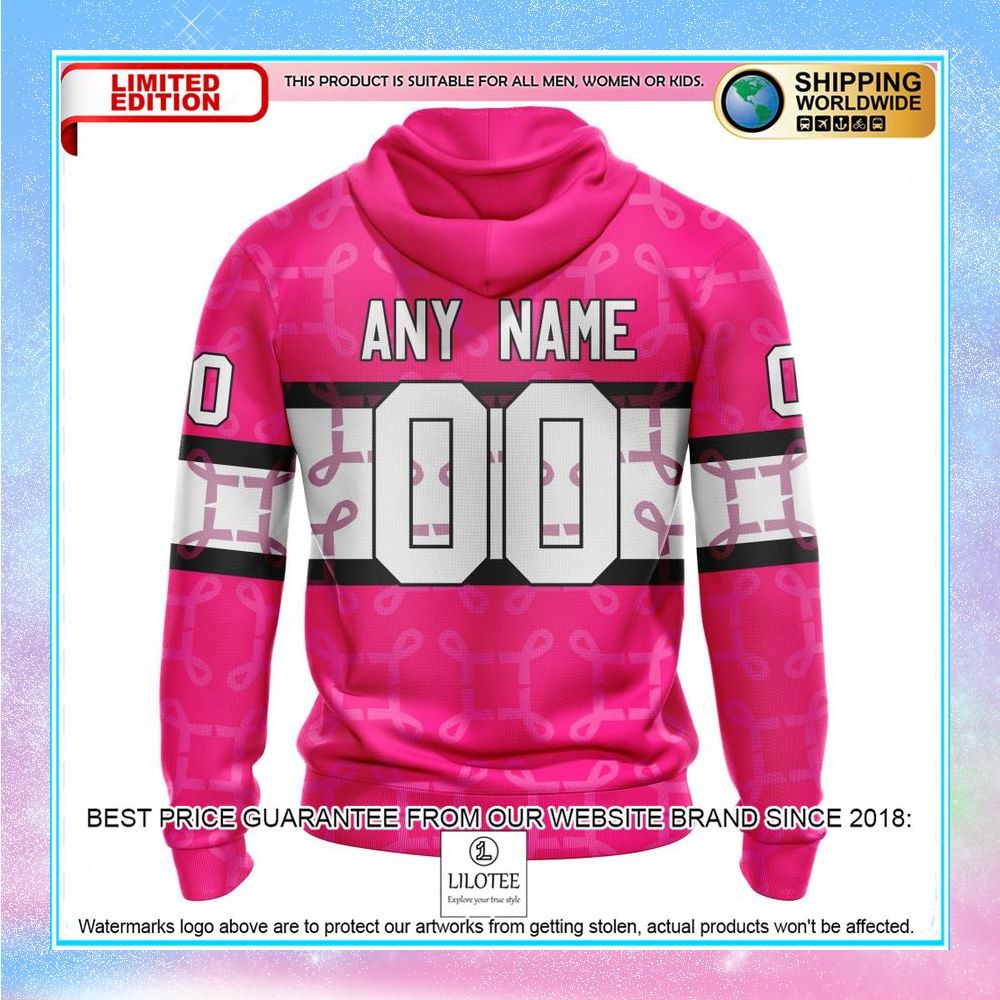 personalized nhl columbus blue jackets breast cancer shirt hoodie 3 804
