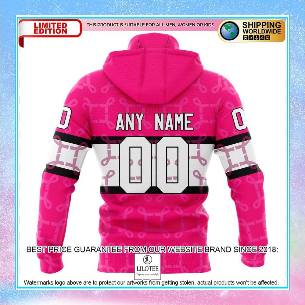 personalized nhl columbus blue jackets breast cancer shirt hoodie 5 414