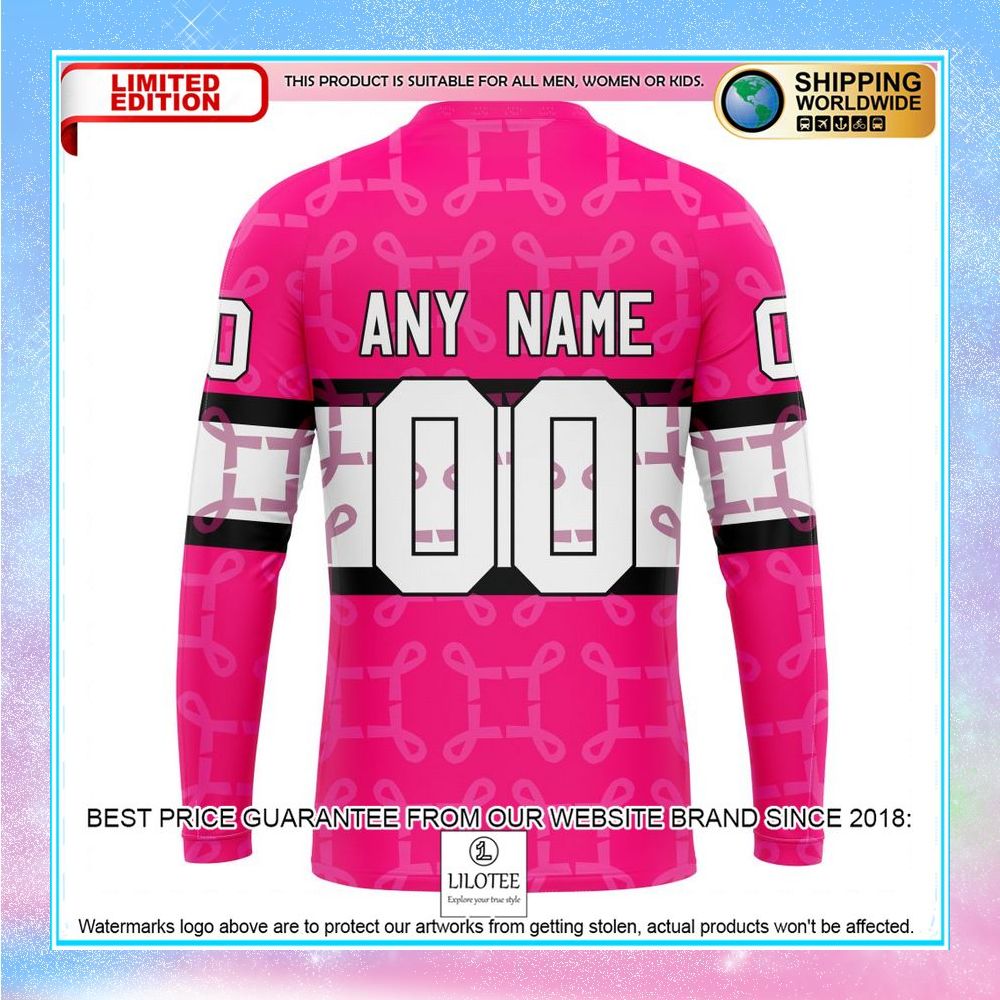 personalized nhl columbus blue jackets breast cancer shirt hoodie 7 308