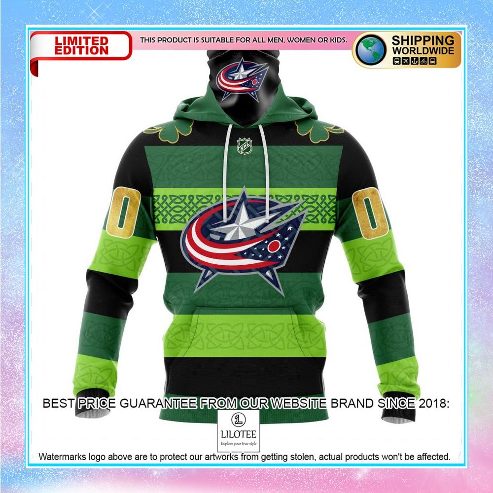 personalized nhl columbus blue jackets st patrick days concepts shirt hoodie 4 830