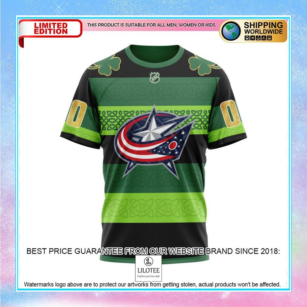 personalized nhl columbus blue jackets st patrick days concepts shirt hoodie 8 101