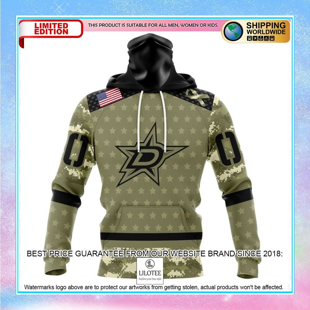personalized nhl dallas stars camo military appreciation shirt hoodie 4 513
