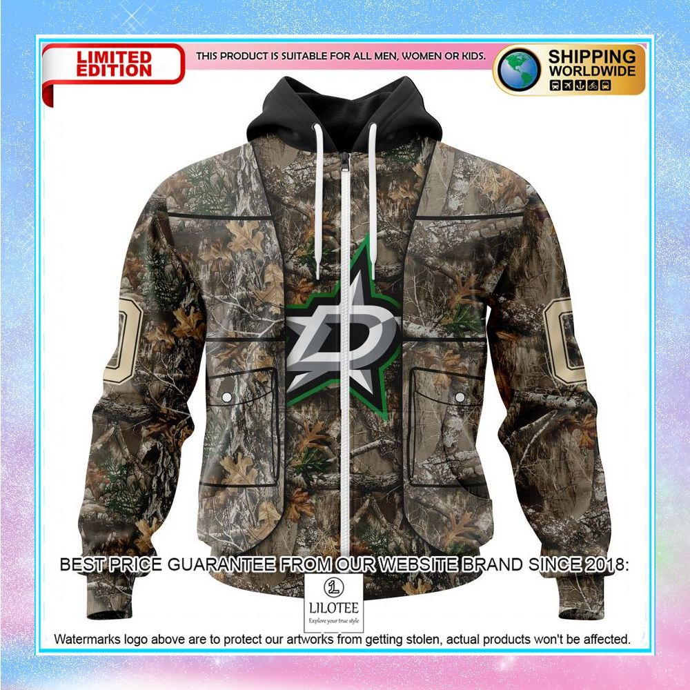 personalized nhl dallas stars vest with realtree camo shirt hoodie 2 644