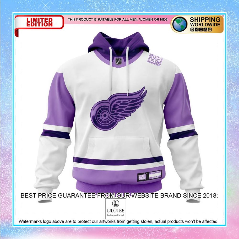 personalized nhl detroit red wings 2021 fights cancer shirt hoodie 1 903