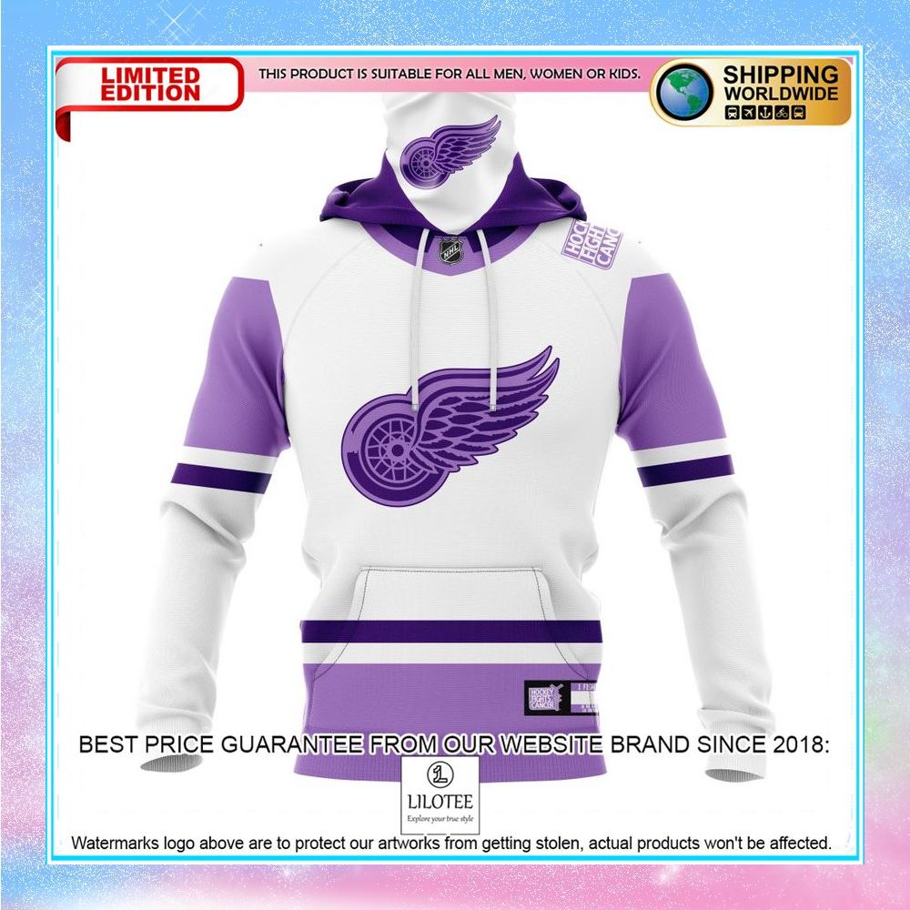 personalized nhl detroit red wings 2021 fights cancer shirt hoodie 4 93