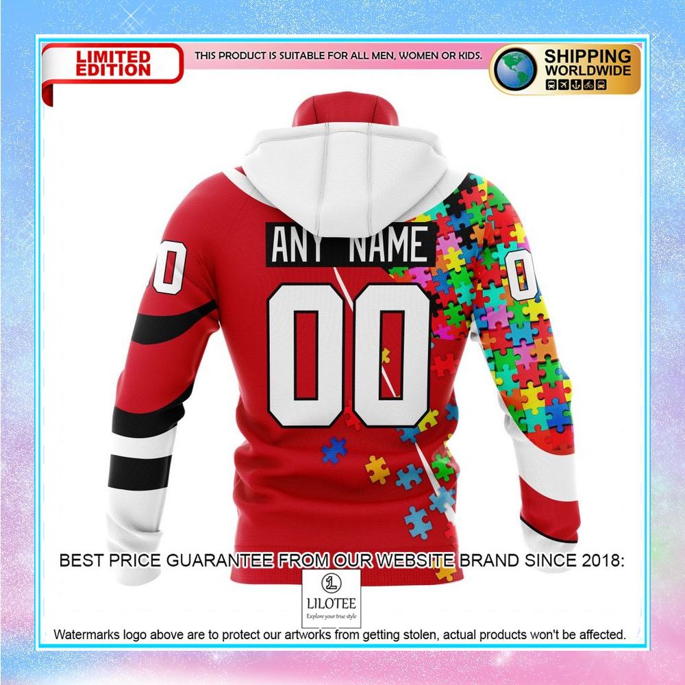 personalized nhl detroit red wings autism awareness shirt hoodie 5 560