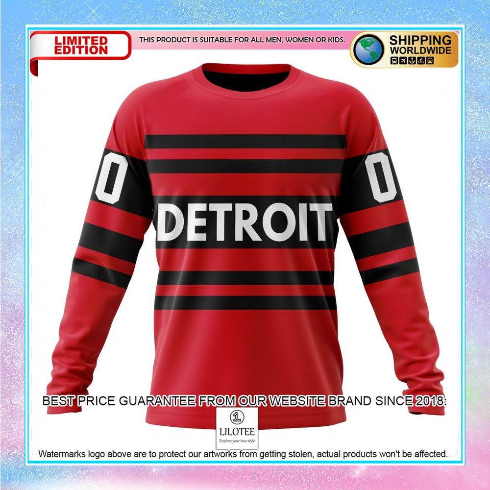 personalized nhl detroit red wings reverse retro shirt hoodie 6 259
