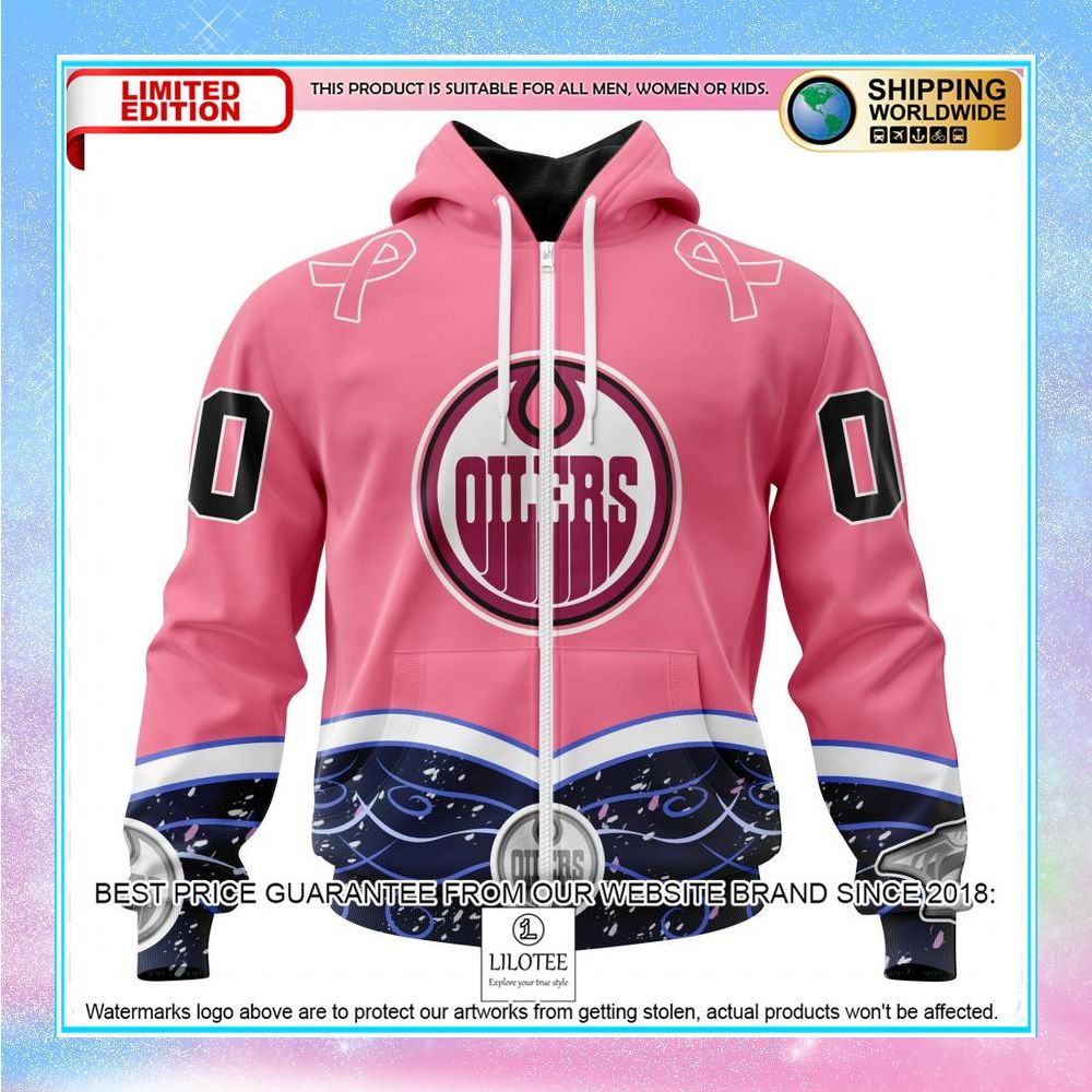 personalized nhl edmonton oilers hockey fights cancer shirt hoodie 2 930