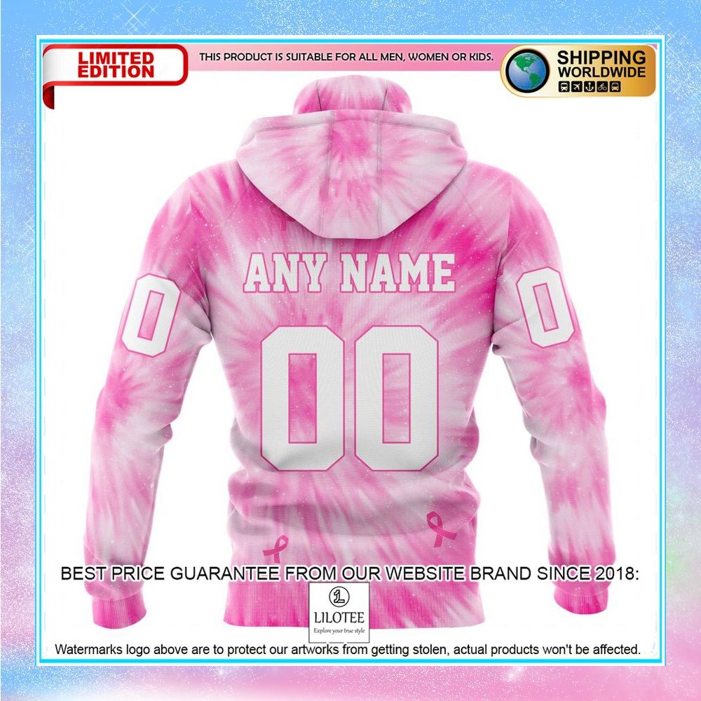 personalized nhl edmonton oilers pink tie dye shirt hoodie 5 163