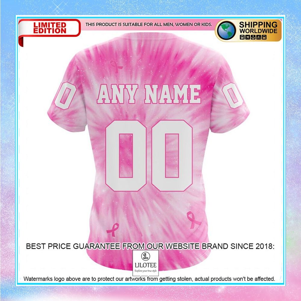 personalized nhl edmonton oilers pink tie dye shirt hoodie 9 55