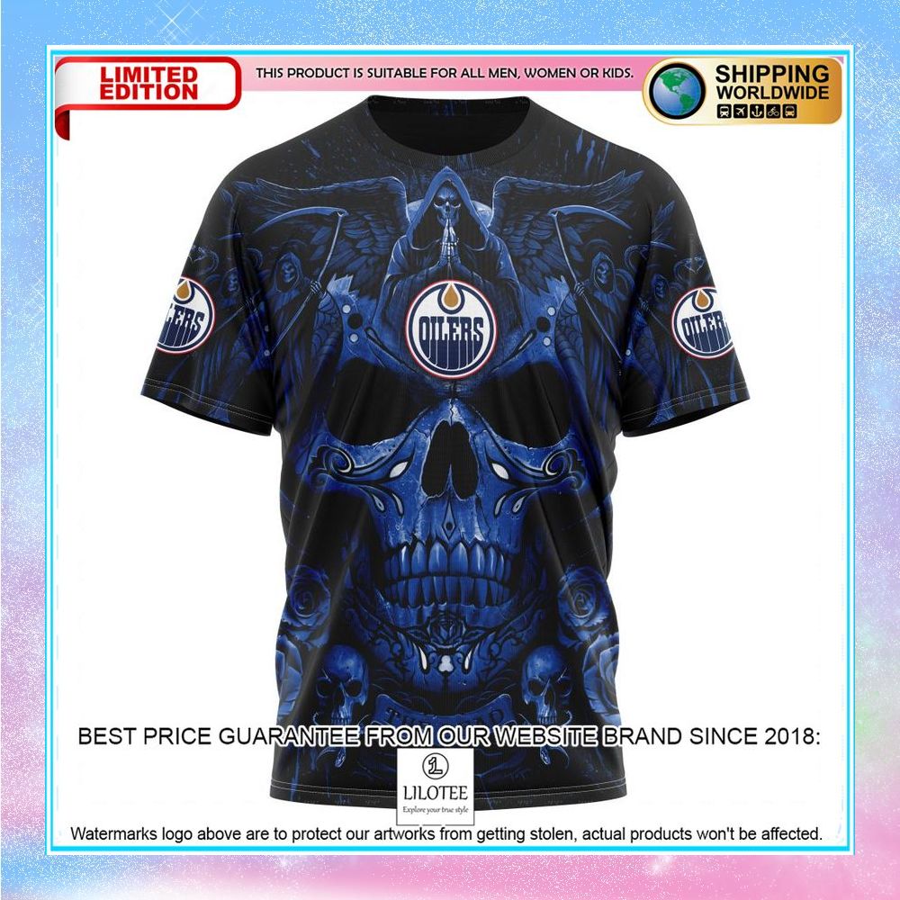 personalized nhl edmonton oilers skull art shirt hoodie 8 37