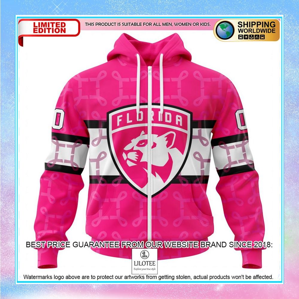 personalized nhl florida panthers breast cancer shirt hoodie 2 332