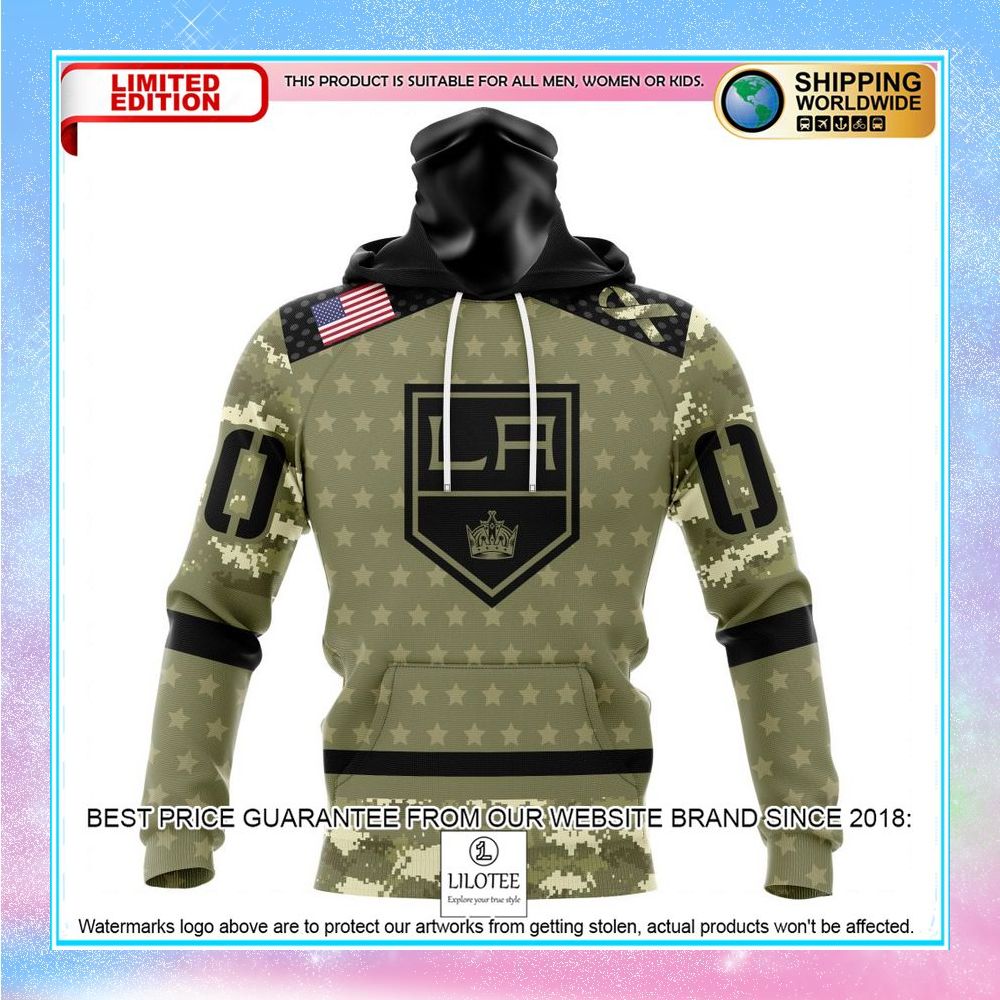 personalized nhl los angeles kings camo military appreciation shirt hoodie 4 937