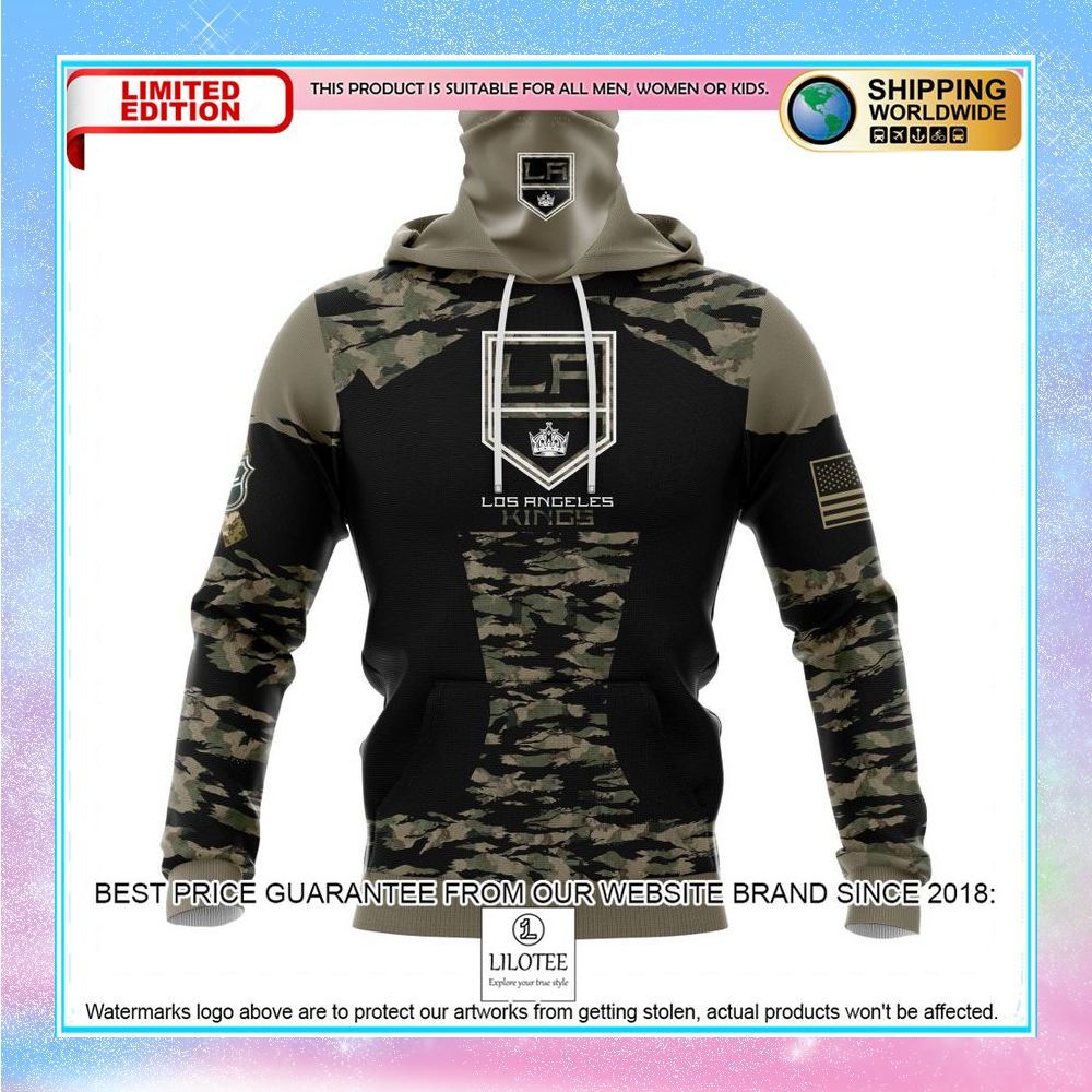 personalized nhl los angeles kings honors veterans and military members shirt hoodie 4 200