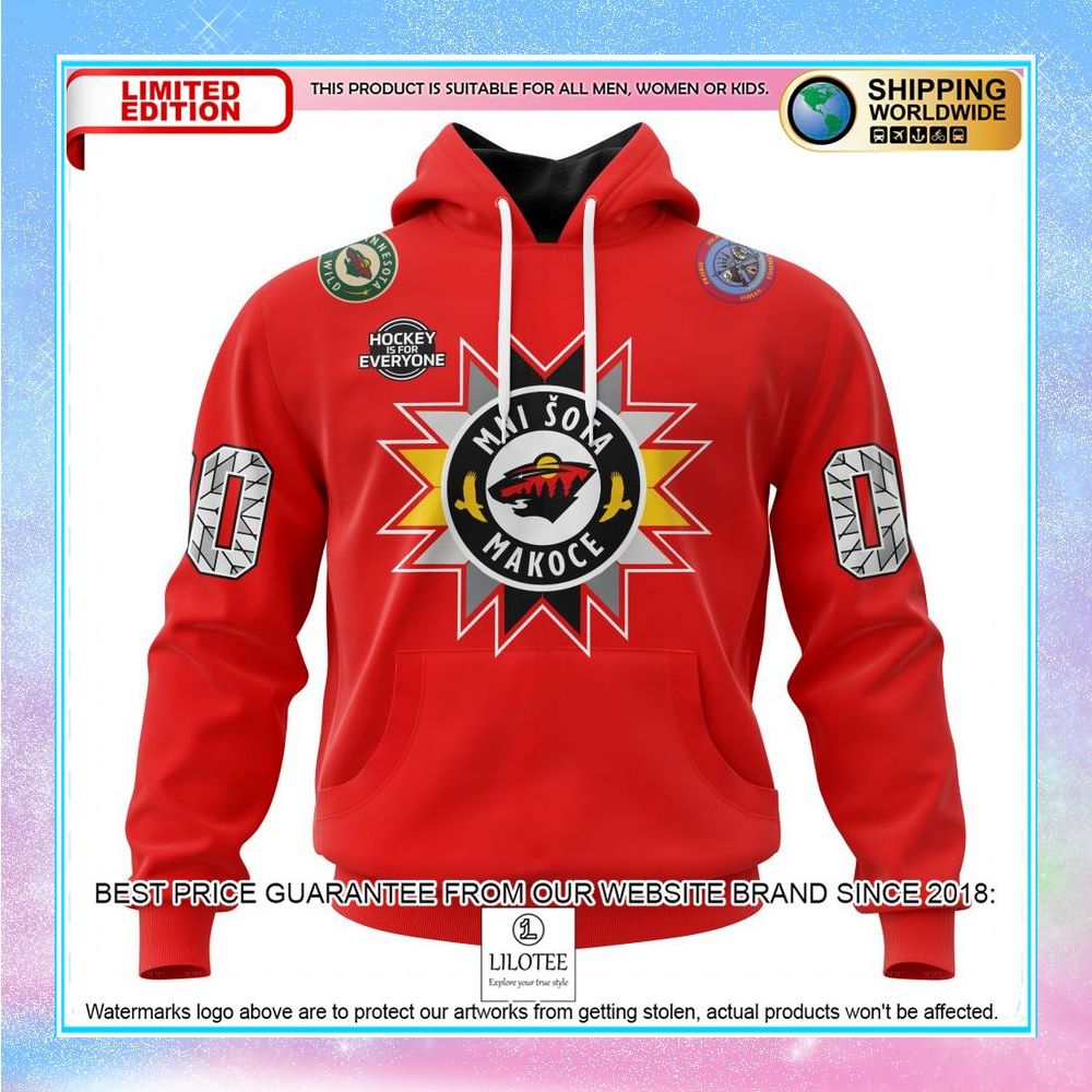 personalized nhl minnesota wild native american heritage 2022 shirt hoodie 1 192