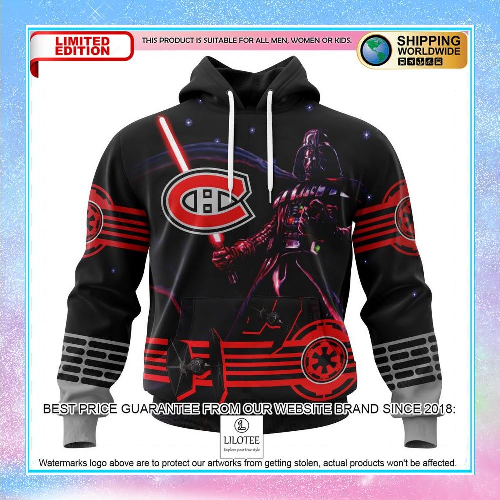 personalized nhl montreal canadiens starwar darth vader shirt hoodie 1 709