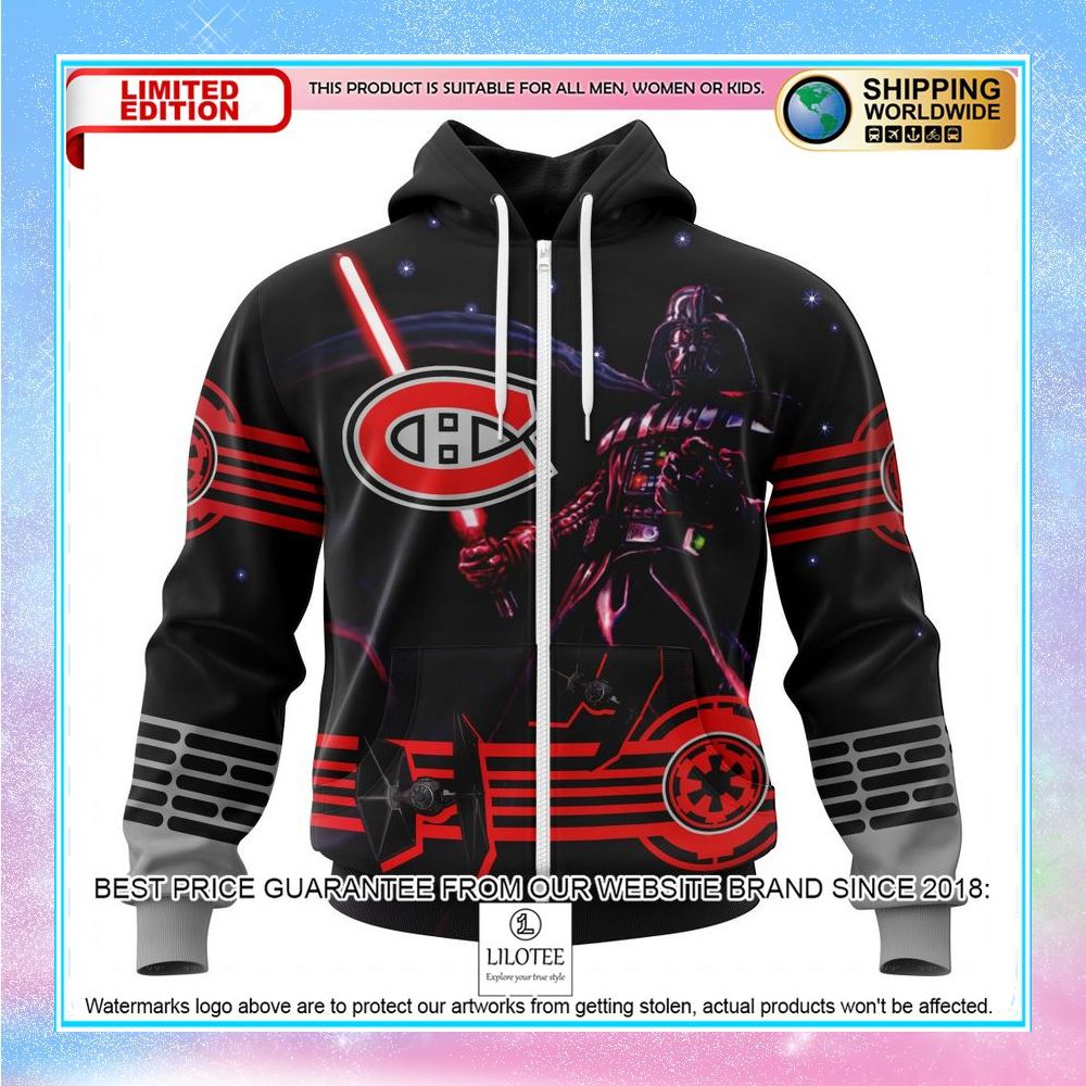 personalized nhl montreal canadiens starwar darth vader shirt hoodie 2 85
