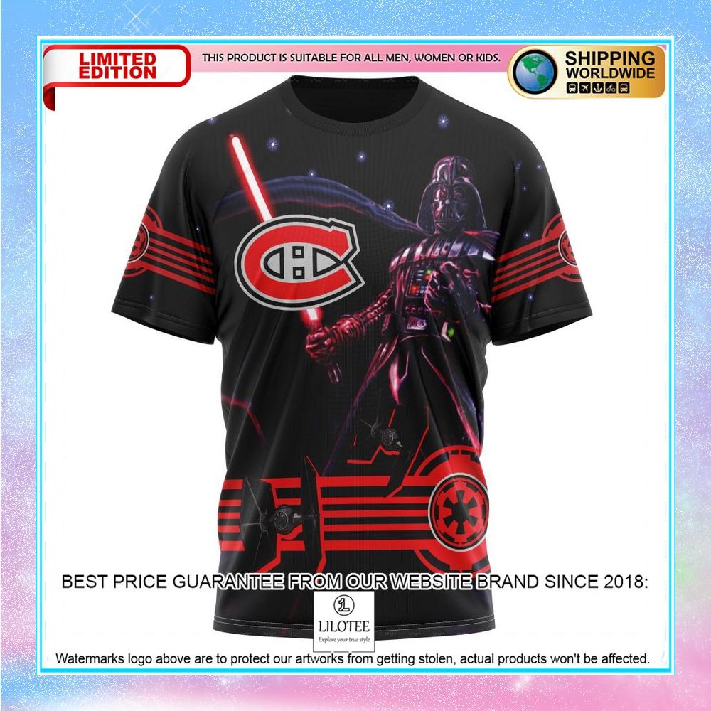 personalized nhl montreal canadiens starwar darth vader shirt hoodie 8 562