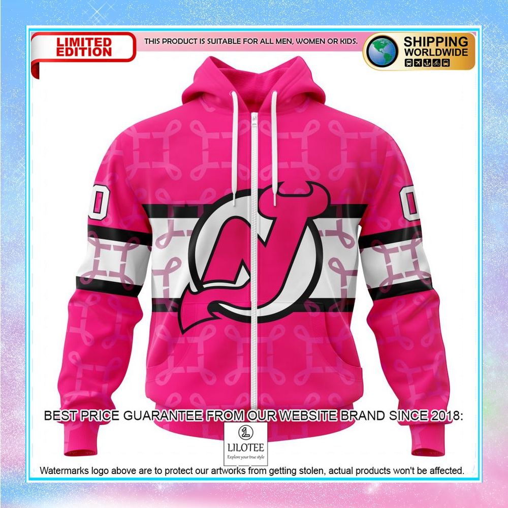 personalized nhl new jersey devils breast cancer shirt hoodie 2 871