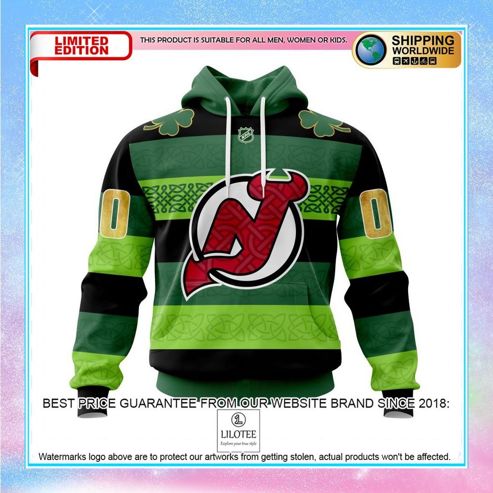 personalized nhl new jersey devils st patrick days shirt hoodie 1 665