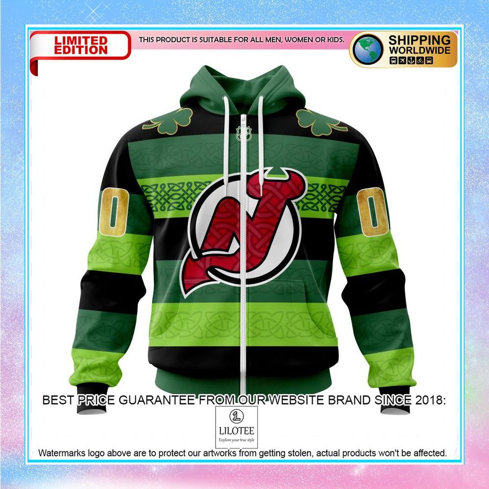 personalized nhl new jersey devils st patrick days shirt hoodie 2 369