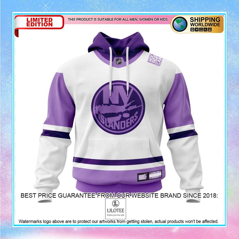 personalized nhl new york islanders 2021 fights cancer shirt hoodie 1 959