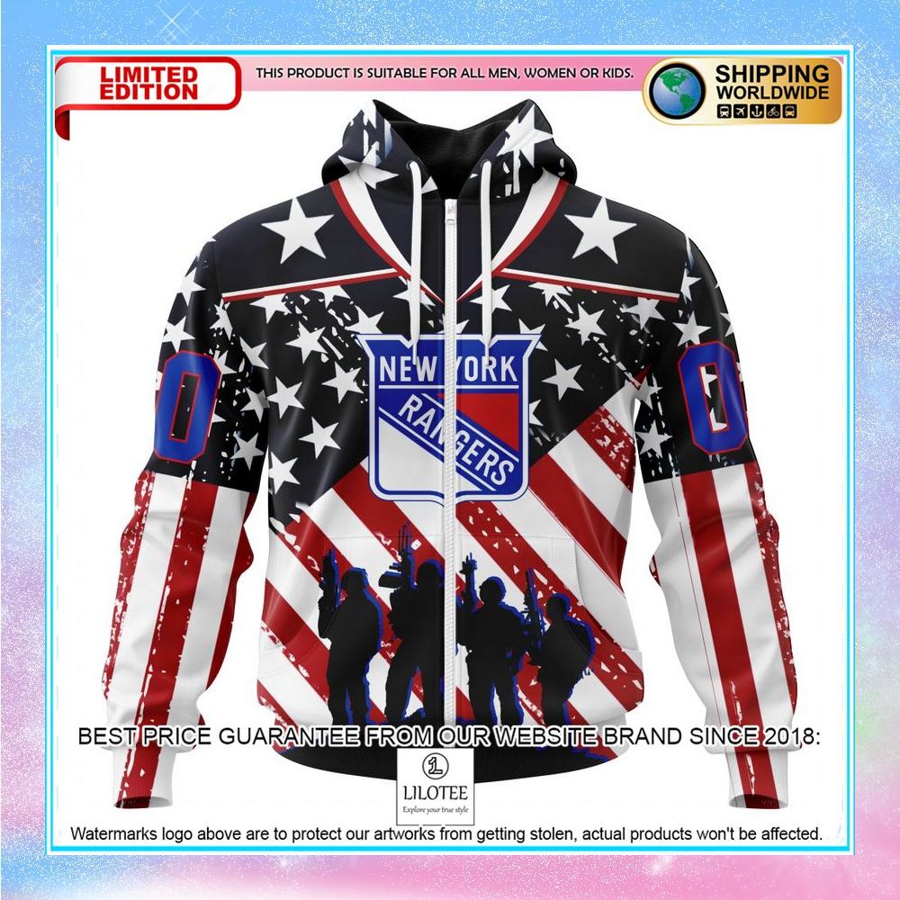 personalized nhl new york rangers for honor us military shirt hoodie 2 835