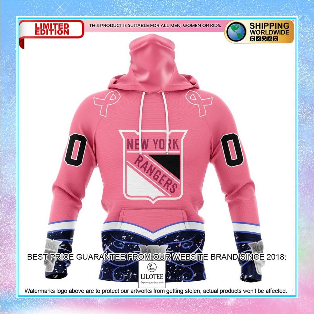 personalized nhl new york rangers hockey fights cancer shirt hoodie 4 638