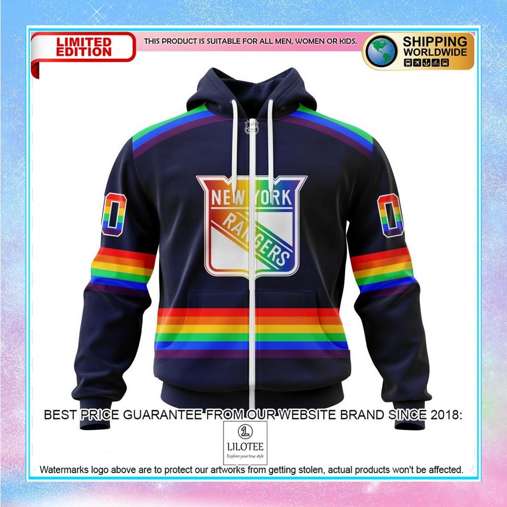 personalized nhl new york rangers lgbt pride shirt hoodie 2 285