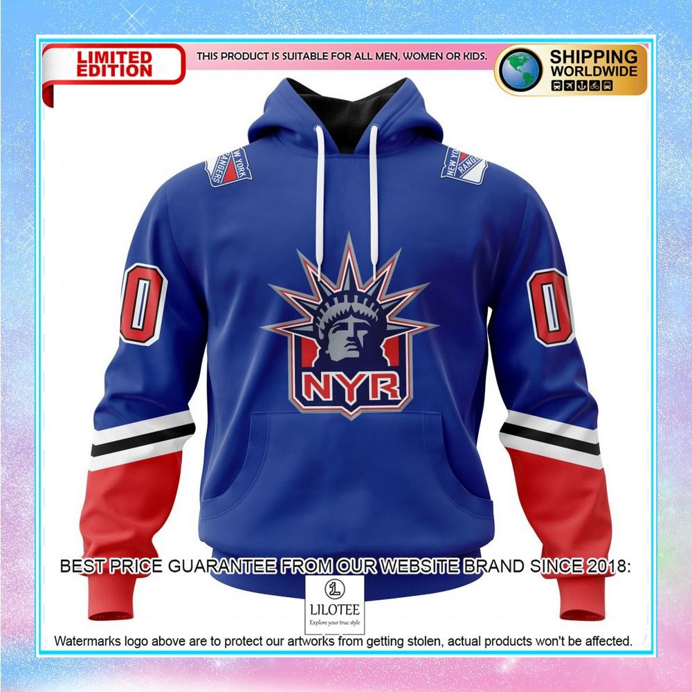 personalized nhl new york rangers reverse retro shirt hoodie 1 307