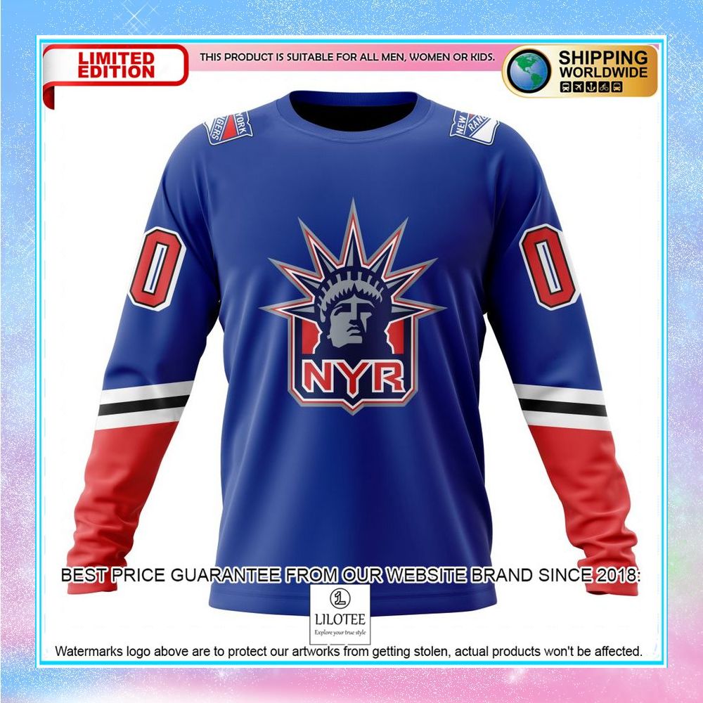personalized nhl new york rangers reverse retro shirt hoodie 6 759