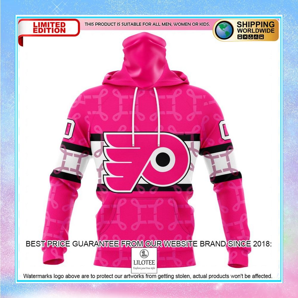 personalized nhl philadelphia flyers breast cancer shirt hoodie 4 291