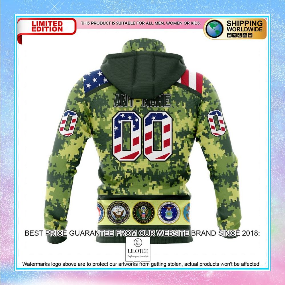 personalized nhl pittsburgh penguins honor military with camo shirt hoodie 5 289