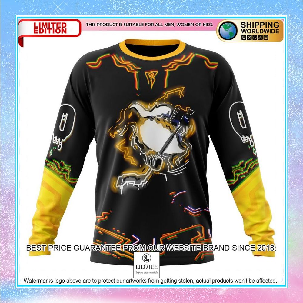 personalized nhl pittsburgh penguins jersey for halloween night shirt hoodie 6 373