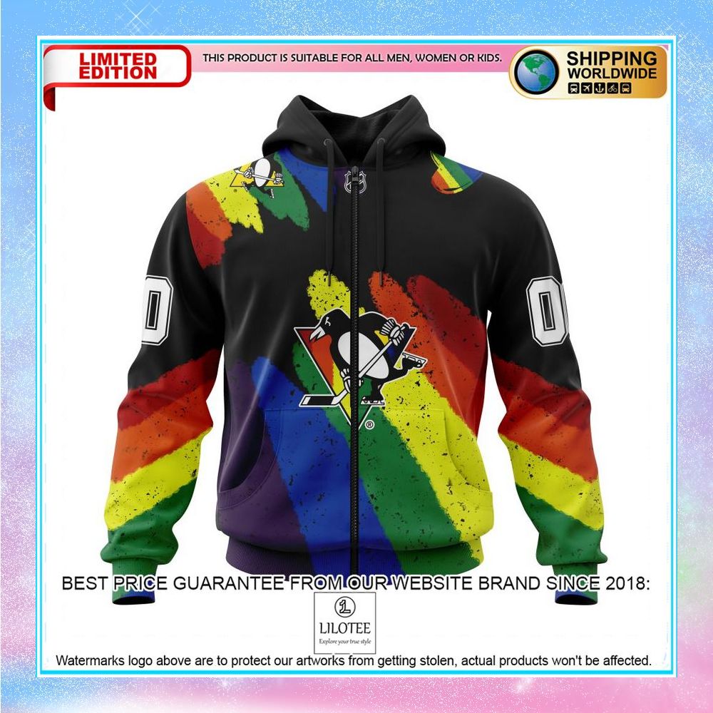 personalized nhl pittsburgh penguins lgbt pride shirt hoodie 2 332