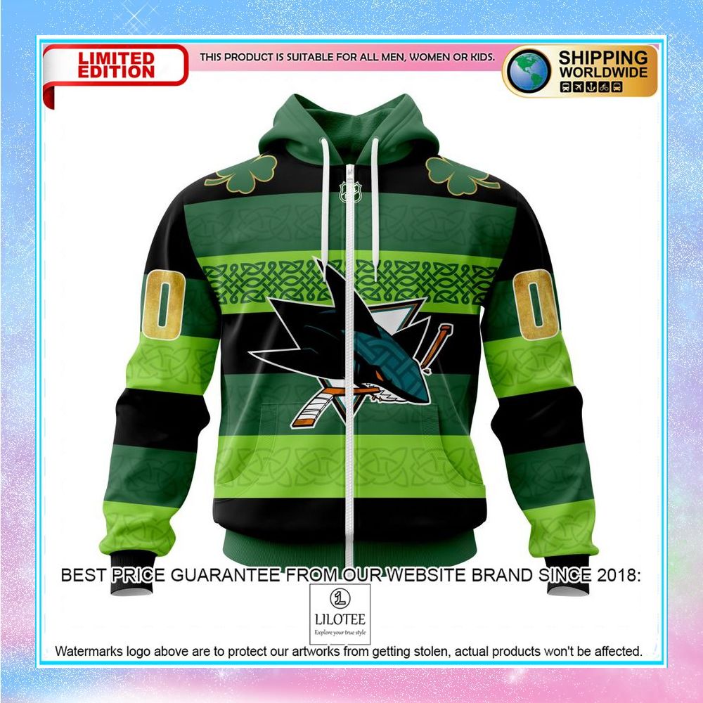 personalized nhl san jose sharks st patrick days concepts shirt hoodie 2 790