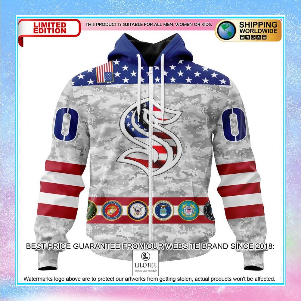 personalized nhl seattle kraken armed forces appreciation shirt hoodie 2 910