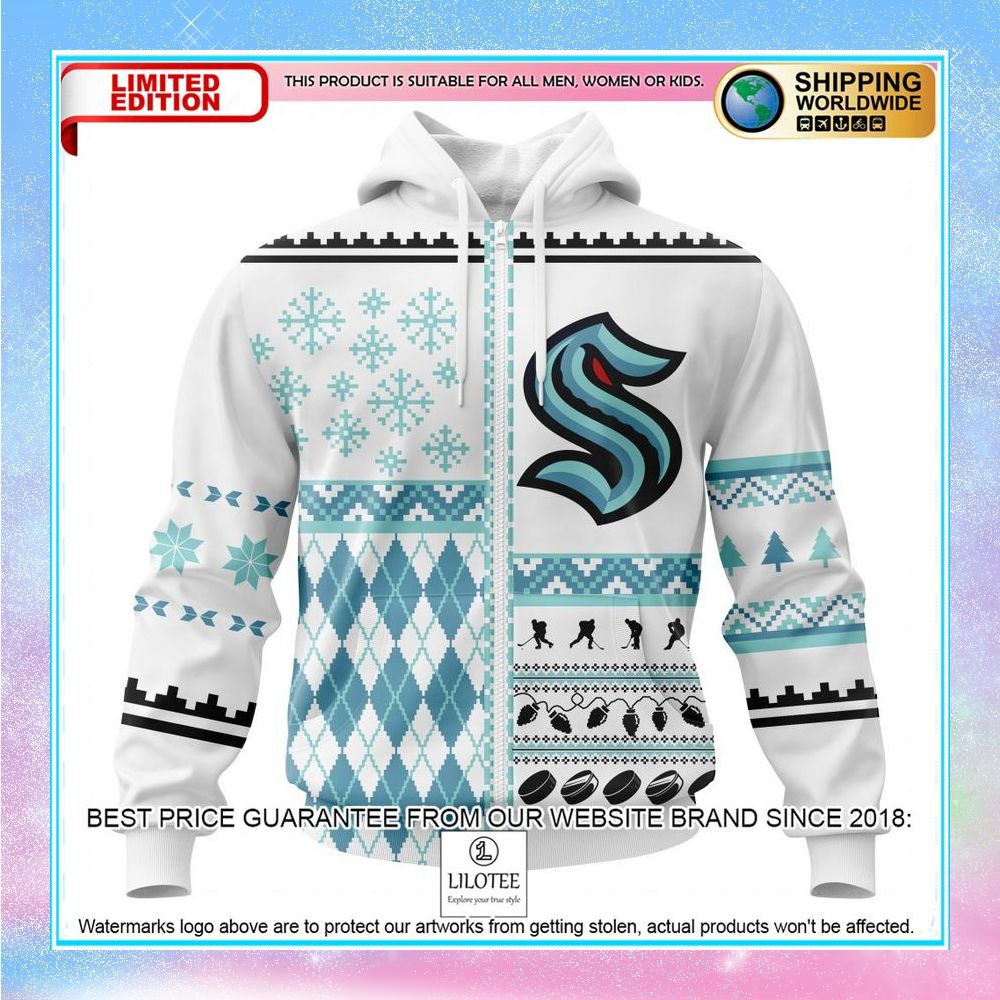 personalized nhl seattle kraken christmas is coming shirt hoodie 2 444