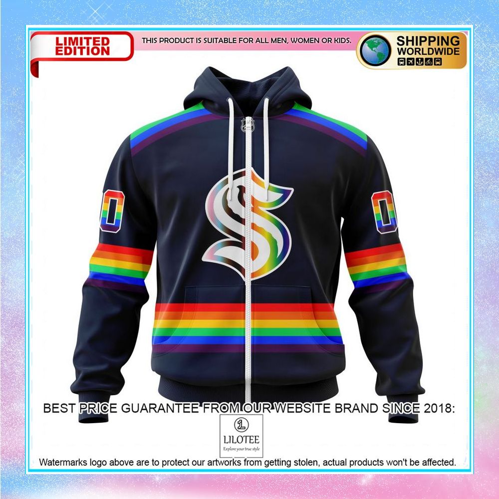 personalized nhl seattle kraken lgbt pride shirt hoodie 2 941