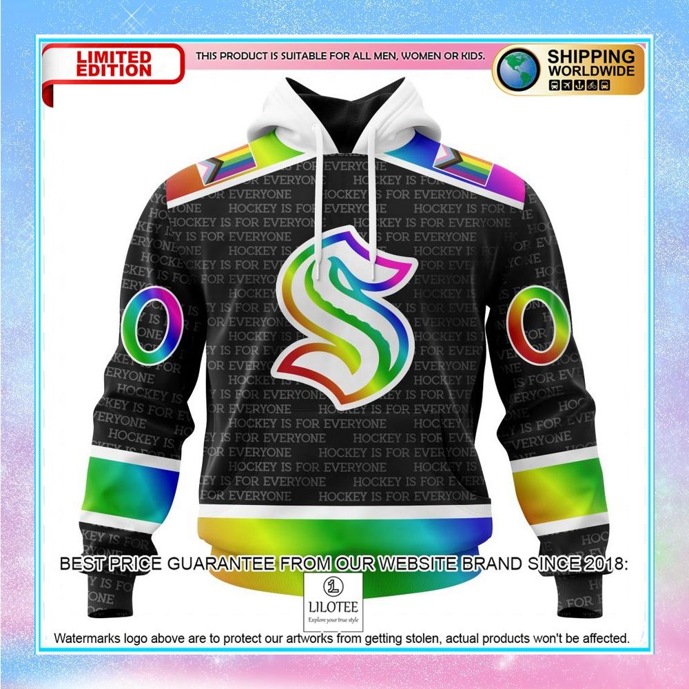 personalized nhl seattle kraken pride design hockey is for everyone shirt hoodie 1 423