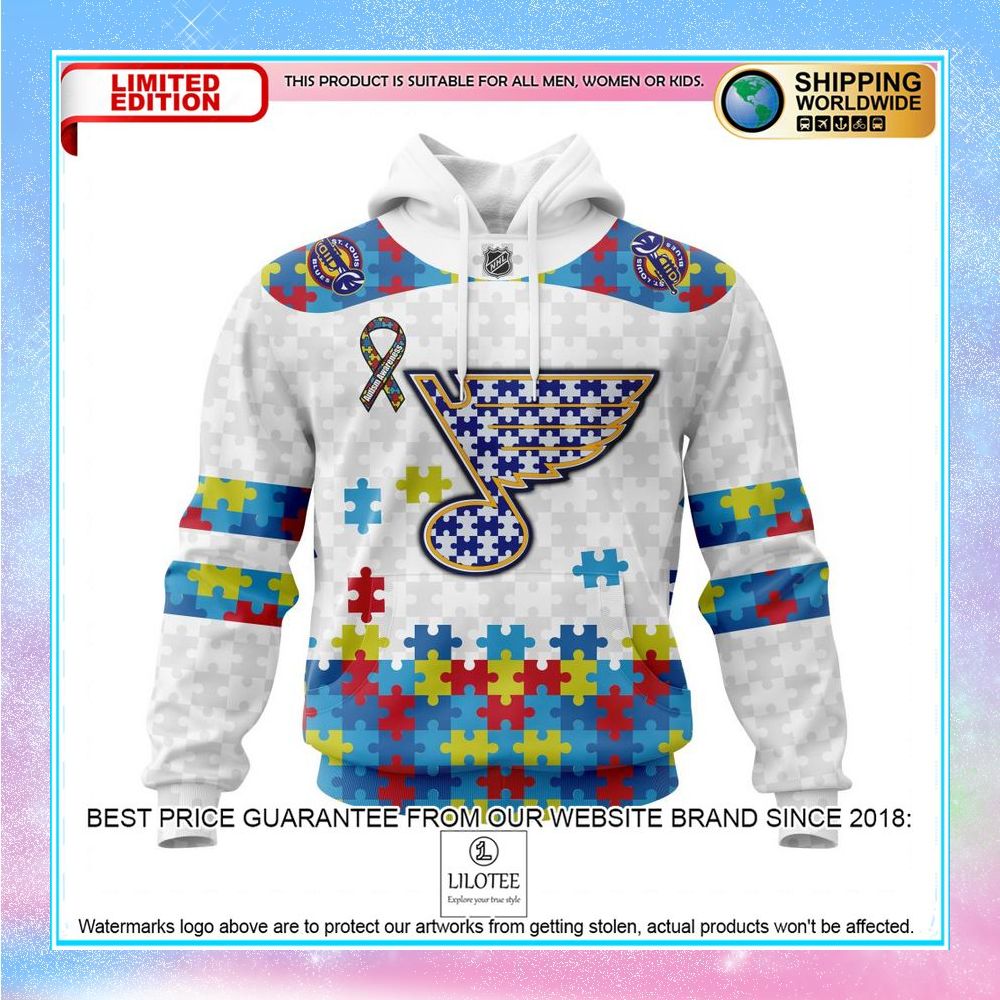 personalized nhl st louis blues autism awareness shirt hoodie 1 387