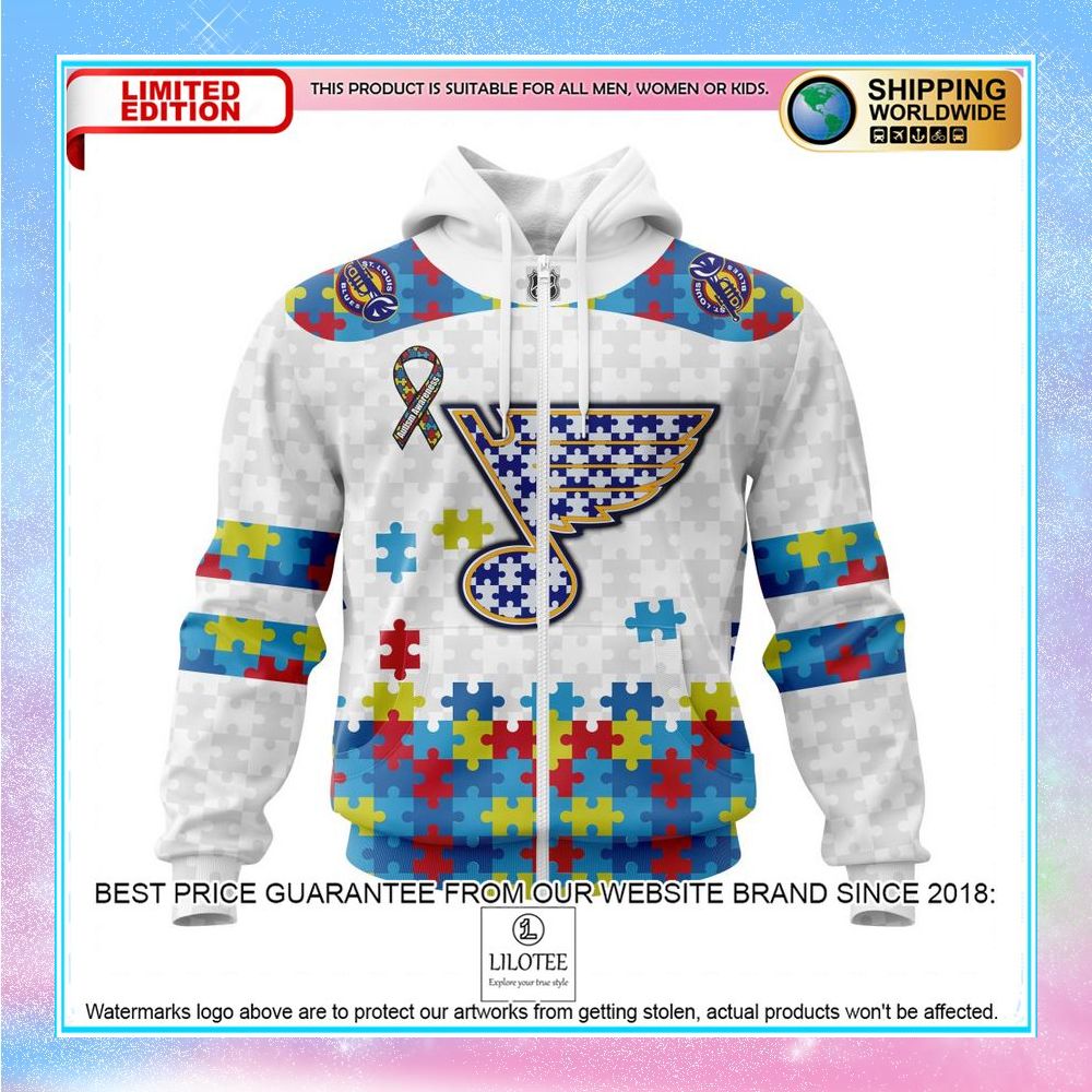 personalized nhl st louis blues autism awareness shirt hoodie 2 111