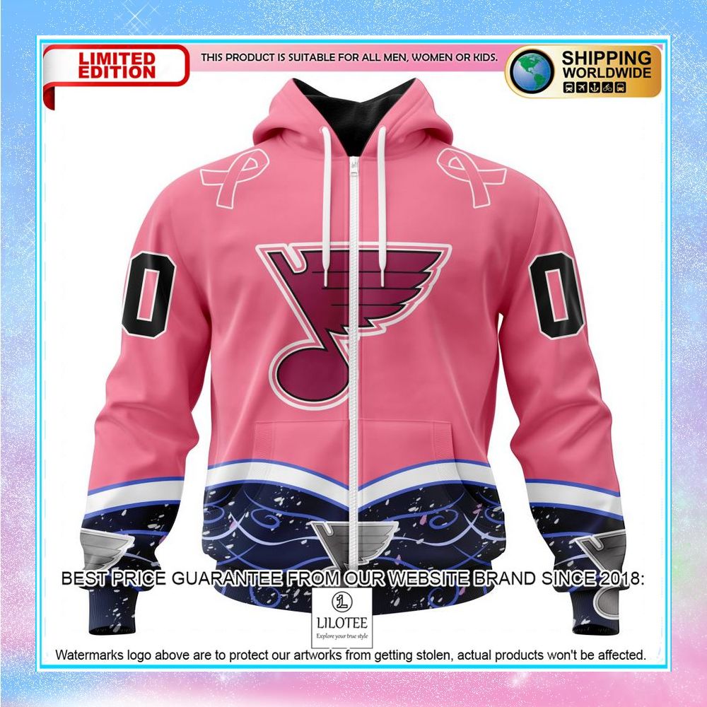personalized nhl st louis blues hockey fights cancer shirt hoodie 2 931
