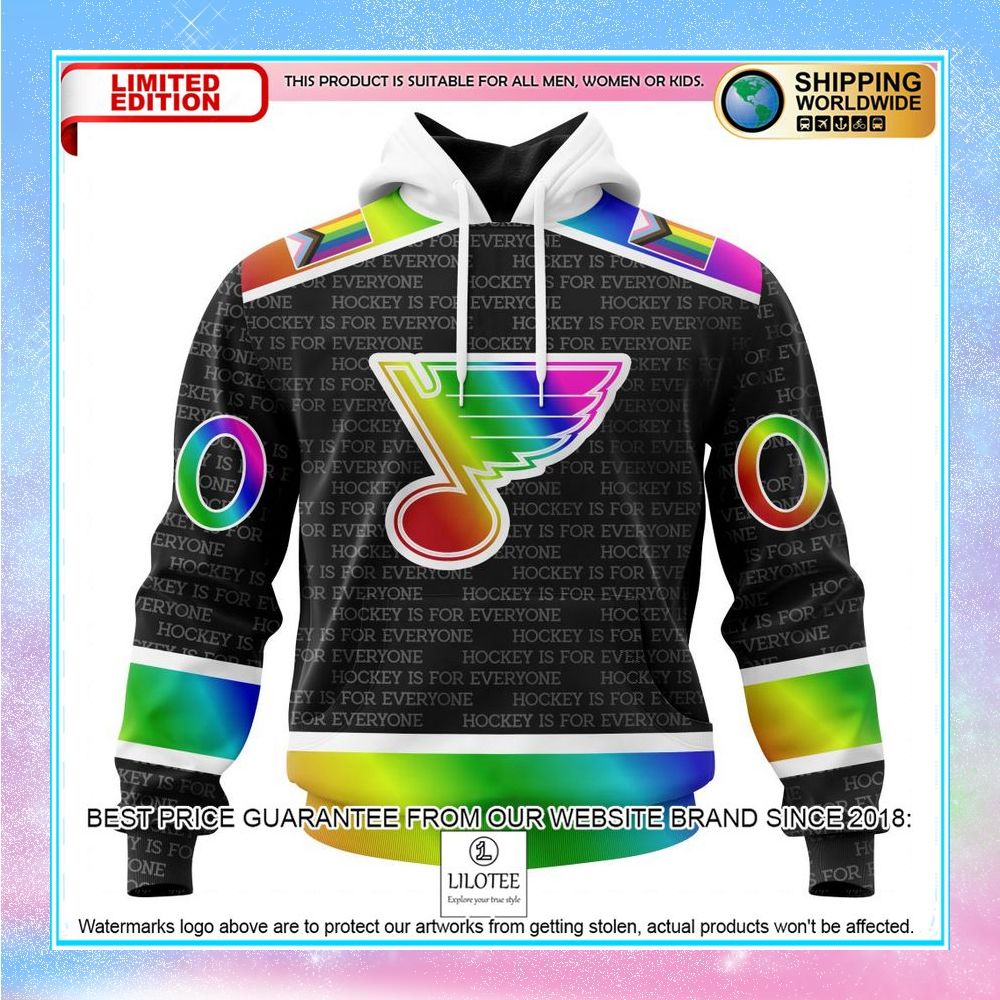 personalized nhl st louis blues pride design hockey is for everyone shirt hoodie 1 524