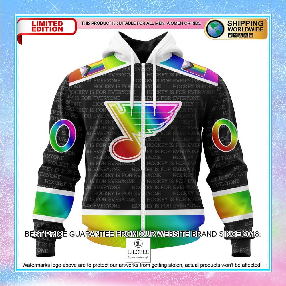 personalized nhl st louis blues pride design hockey is for everyone shirt hoodie 2 731