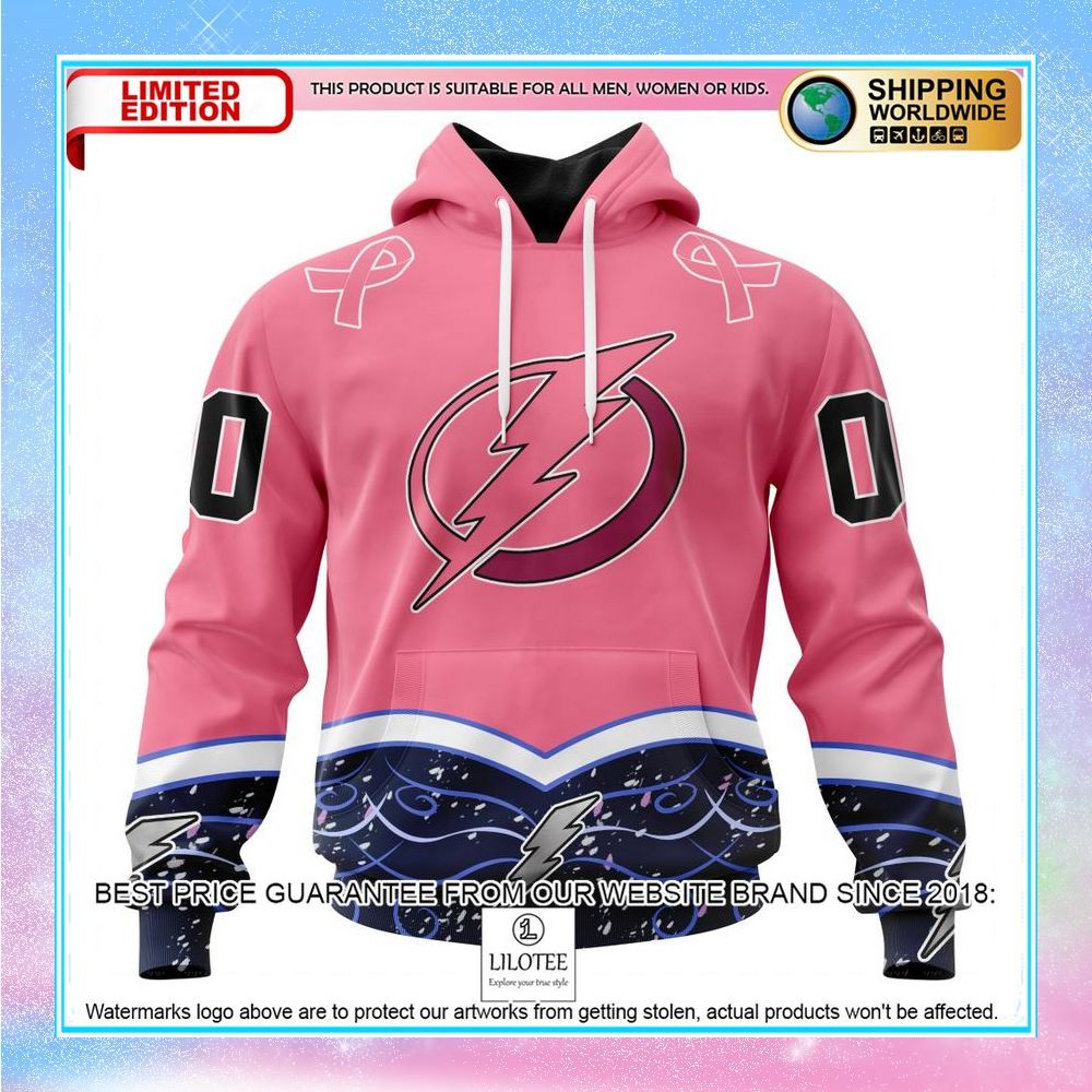 personalized nhl tampa bay lightning hockey fights cancer shirt hoodie 1 396
