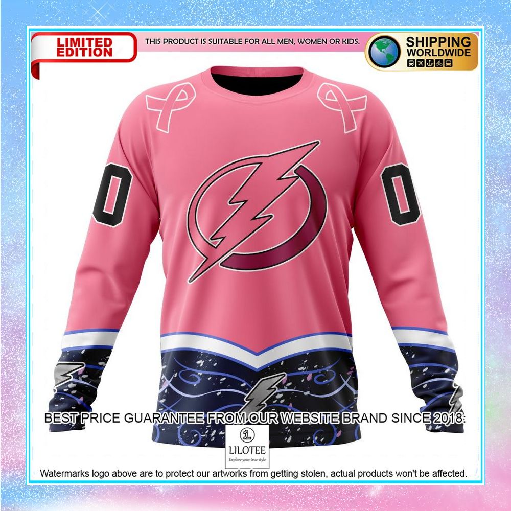 personalized nhl tampa bay lightning hockey fights cancer shirt hoodie 6 568