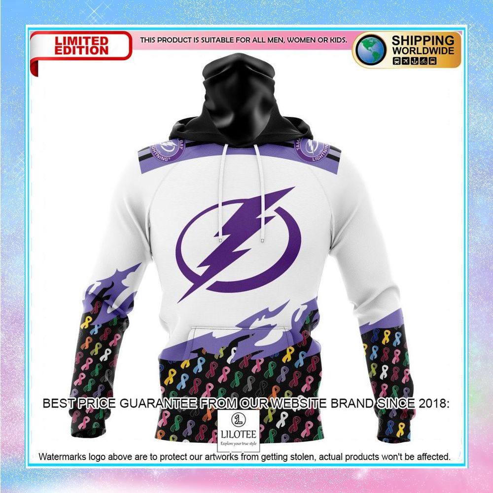 personalized nhl tampa bay lightning in october we stand together we can beat cancer shirt hoodie 4 912