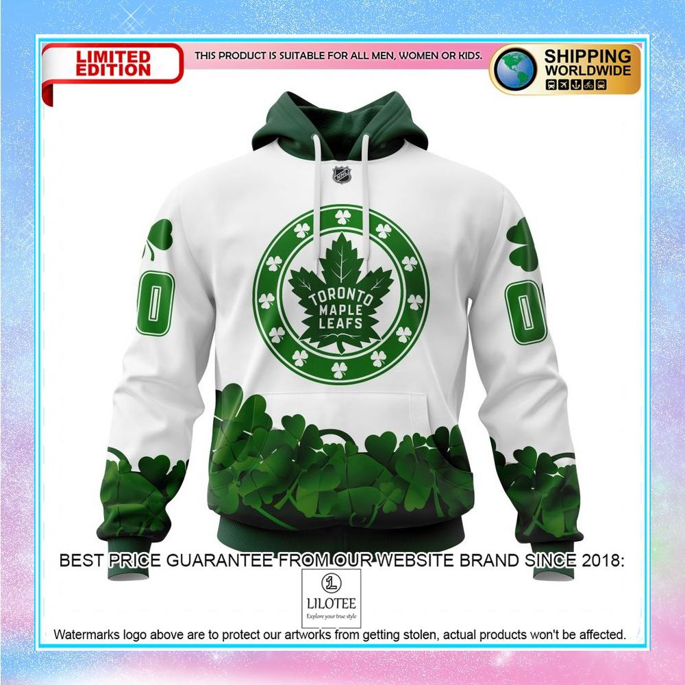 personalized nhl toronto maple leafs happy st patrick days shirt hoodie 1 349